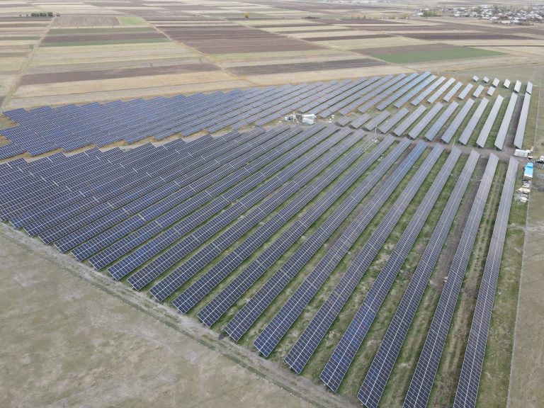 utility-scale solar power plant